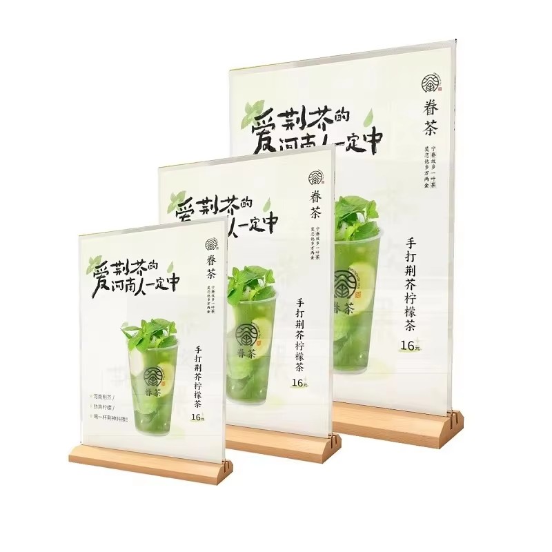 Embroidery Studio - 1pcs Clear Acrylic Menu Display Stand