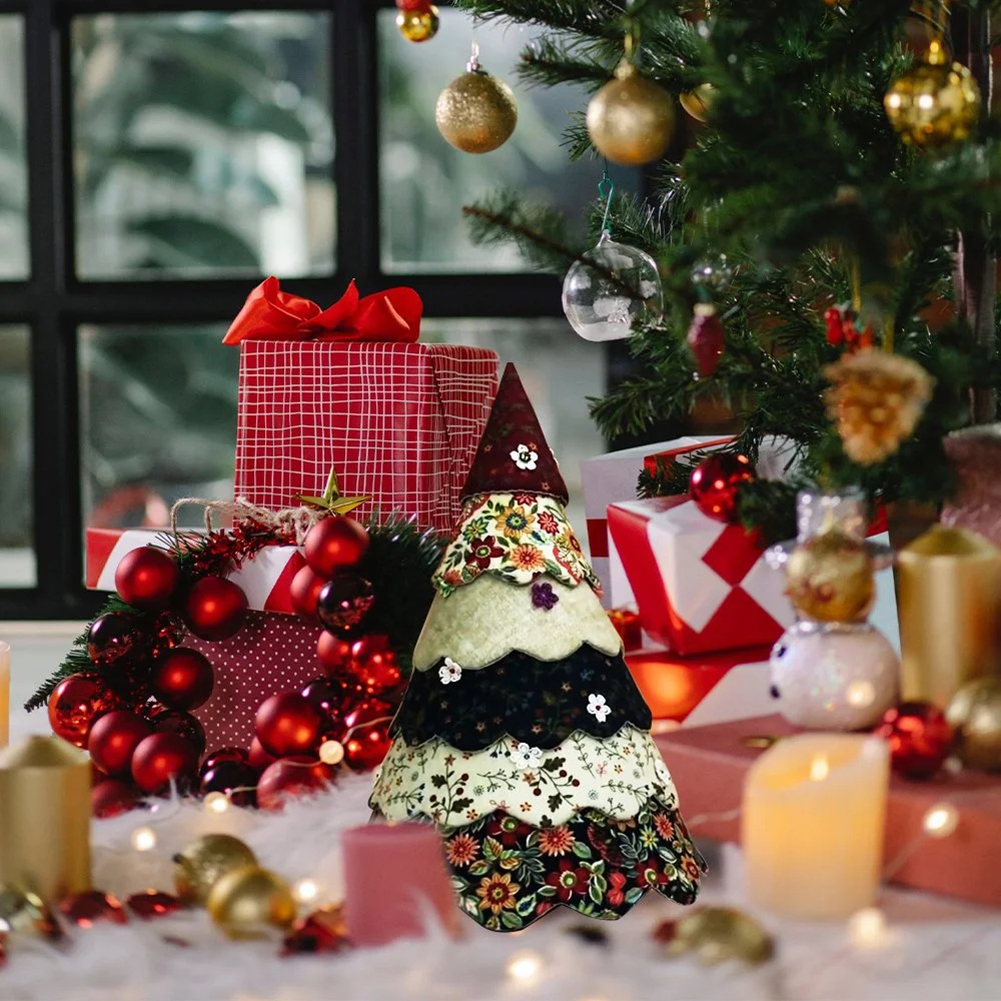 Embroidery Xmas Tree - Xmas Tree Hand-made Templates Set DIY