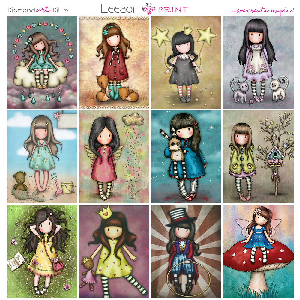Embroidery Kit Set - Character 5d Diamond Painting Set Cartoon
