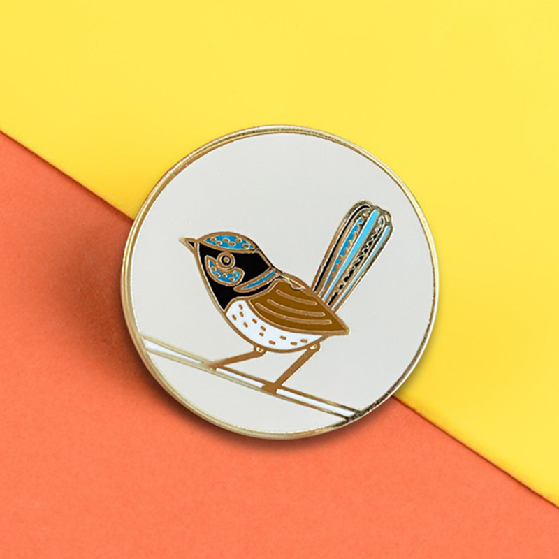Embroidery Australia - Australian superb blue fairy wren Bird