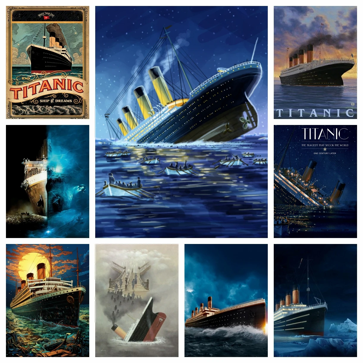 Embroidery Kit Set - The Titanic Diamond Painting Full Kit