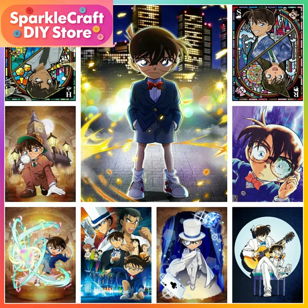 Embroidery Kit Set - 1pc frameless Detective Conan Anime Diamond