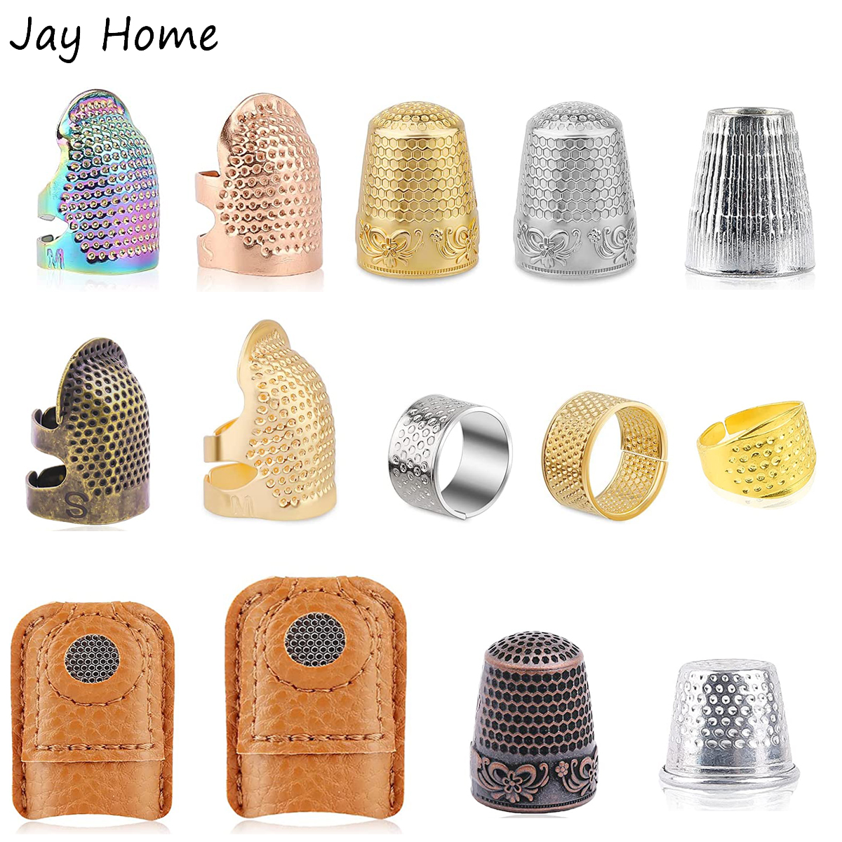 Embroidery Job - Hand-Working Sewing Thimble Metal Finger Shield