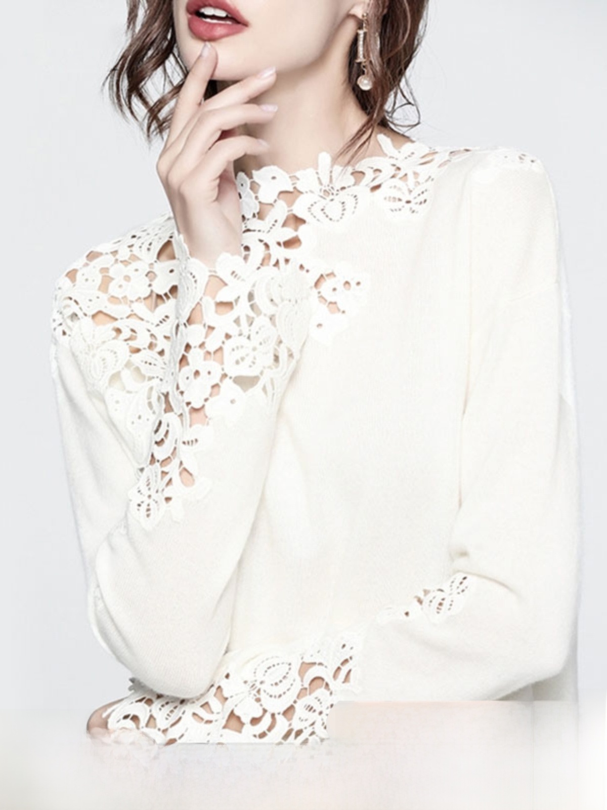 Embroidery Online Design - Faionable Heavy Embroidery Lace Hollow out