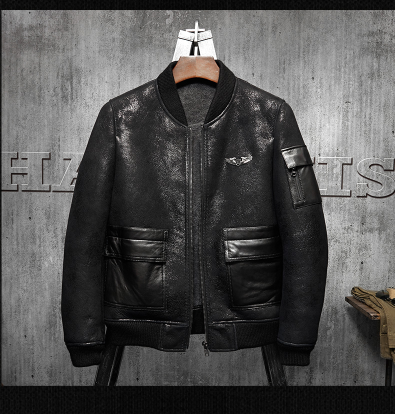 Denny&Dora Men's Shearling Coa – Embroidery Australia recenzja i cena