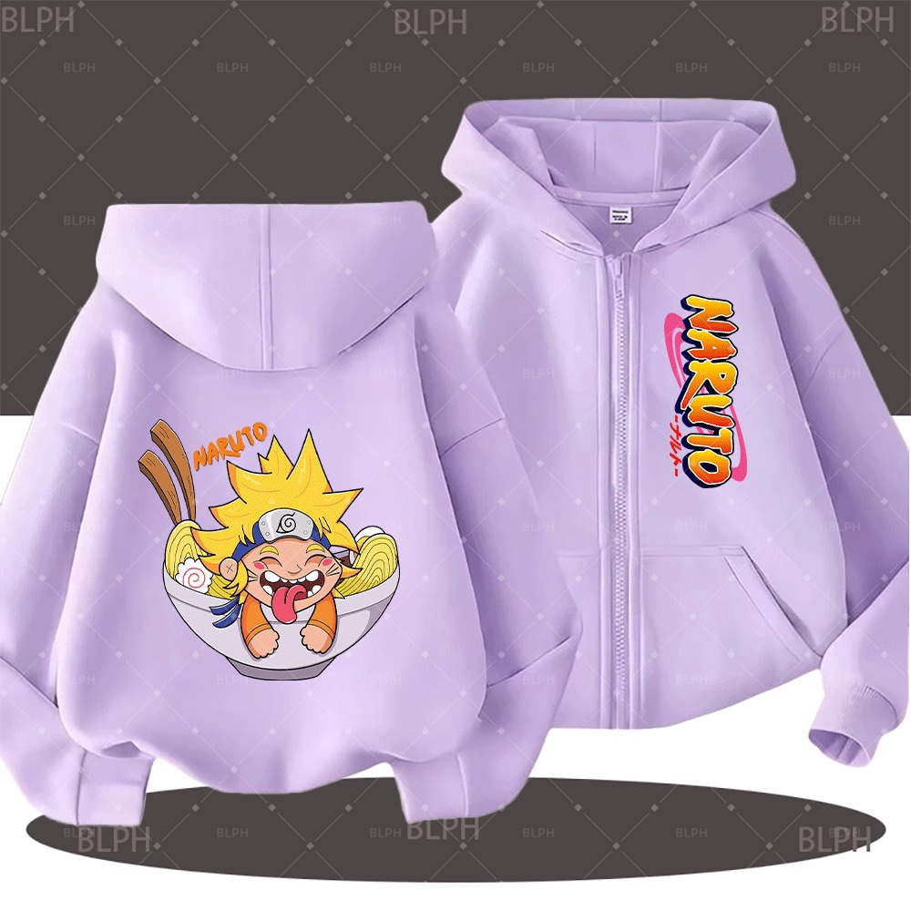 Cute Naruto Uzumaki Ramen Prin – Embroidery Zip Up Hoodie recenzja i cena