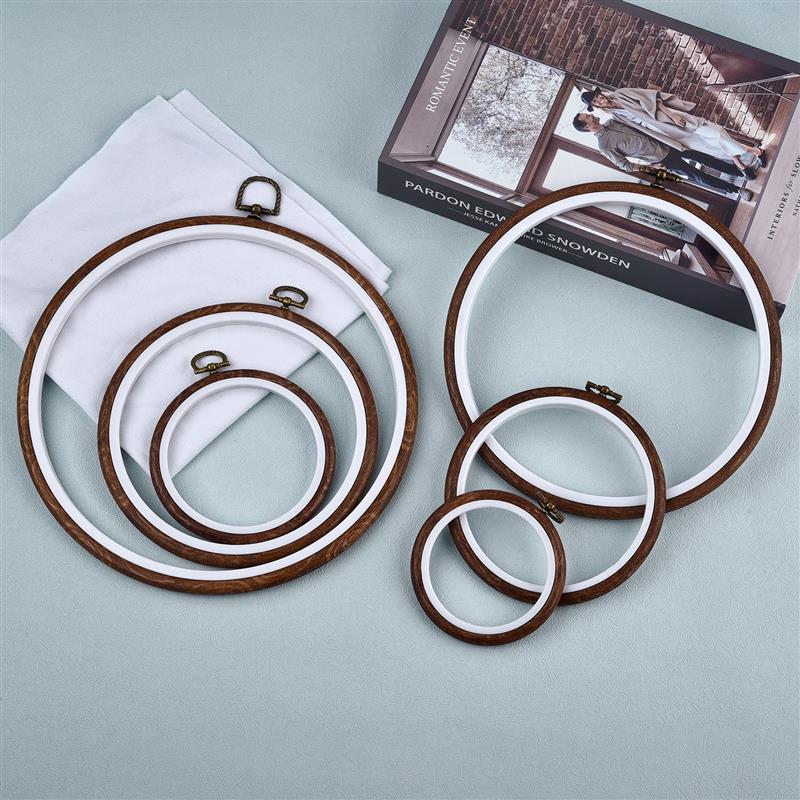 Round Oval Wooden Color Embroi – Embroidery Hoop Stand recenzja i cena