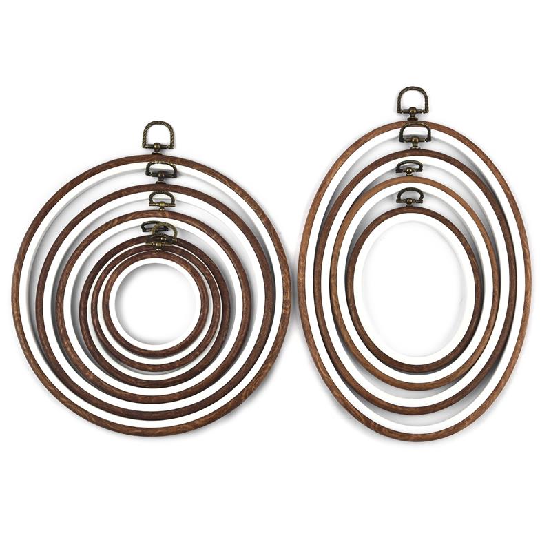 Round Oval Wooden Color Embroi – Embroidery Hoop Stand recenzja i cena