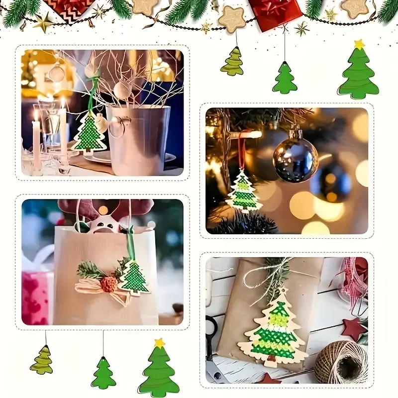 Cross Stitch Hanging Pendant G – Embroidery Xmas Tree recenzja i cena