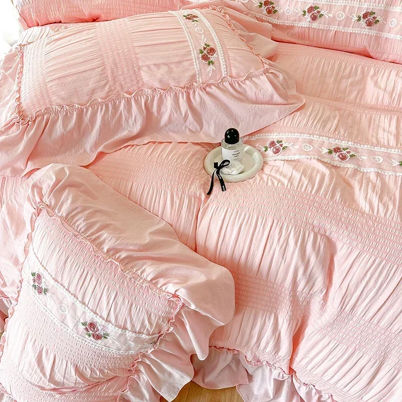 French Embroidered Lace Bubble – Embroidery Quilt Cover recenzja i cena