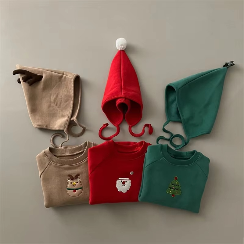Baby Christmas Romper with Hat – Embroidery Xmas Tree recenzja i cena