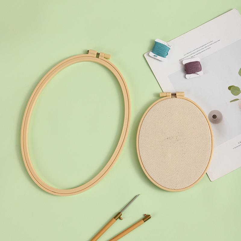 Imitation Bamboo Plastic Oval  – Embroidery Hoop Stand recenzja i cena