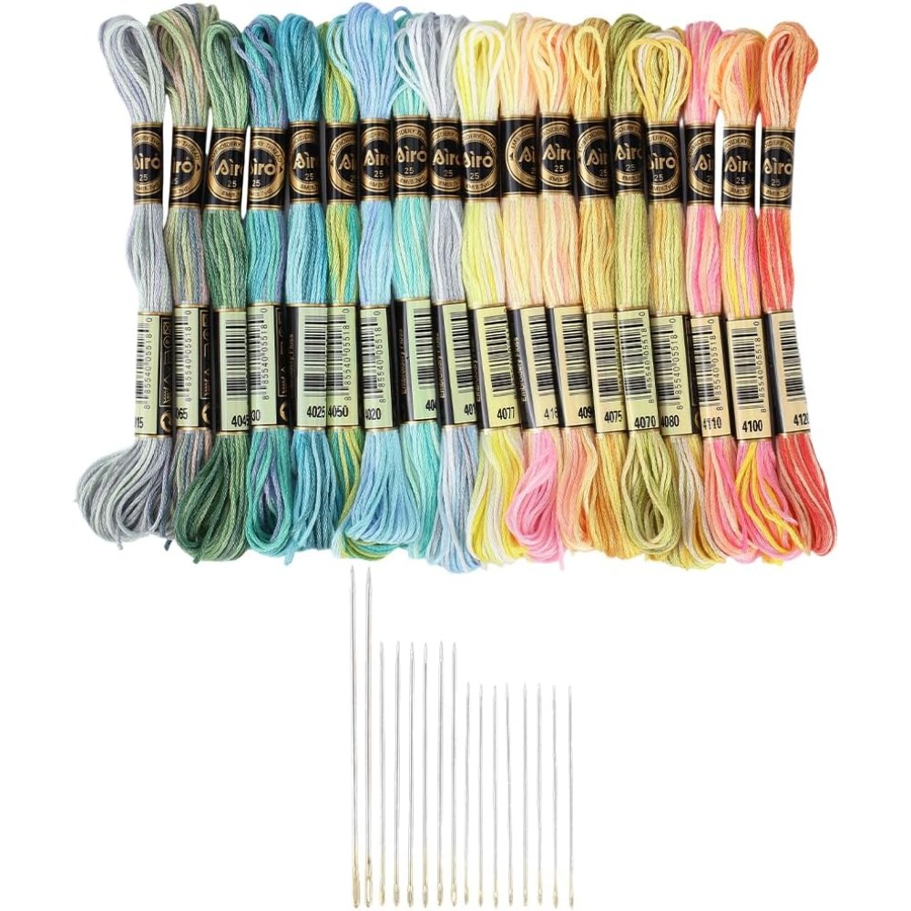 18 Skeins 6-Ply Polyester Embr – Embroidery Needles recenzja i cena