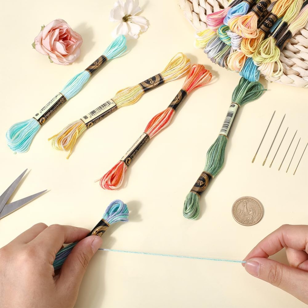 18 Skeins 6-Ply Polyester Embr – Embroidery Needles recenzja i cena