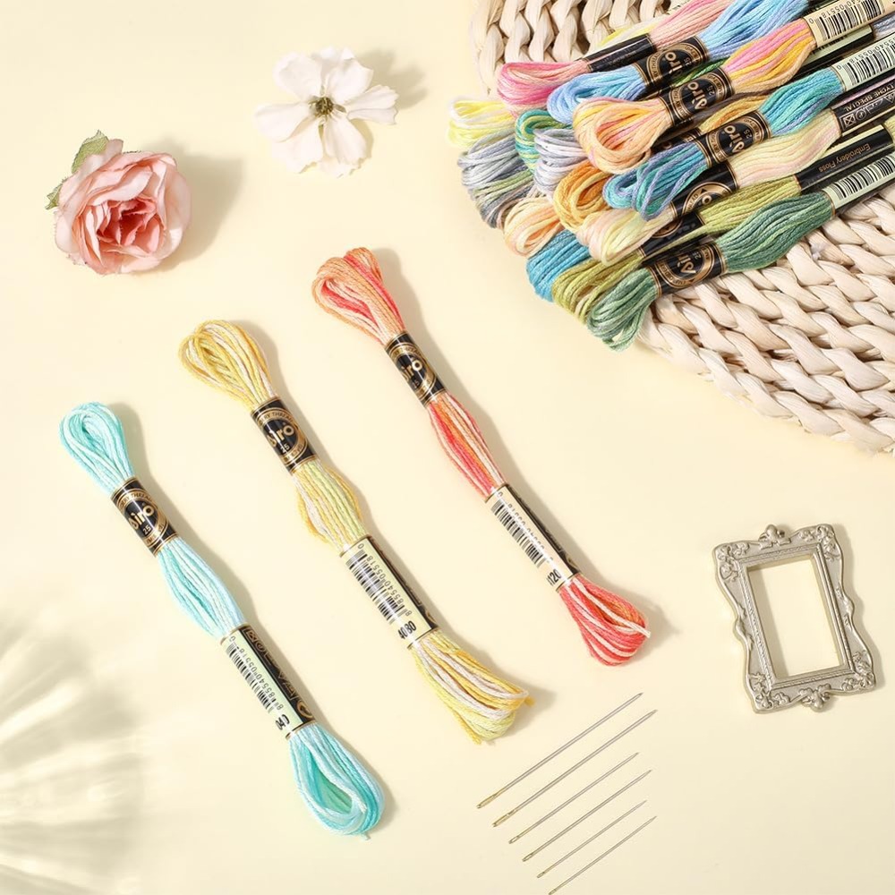 18 Skeins 6-Ply Polyester Embr – Embroidery Needles recenzja i cena