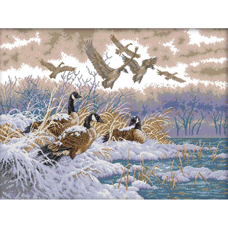 Winter Birds NKF Animal Patter – Embroidery Job recenzja i cena