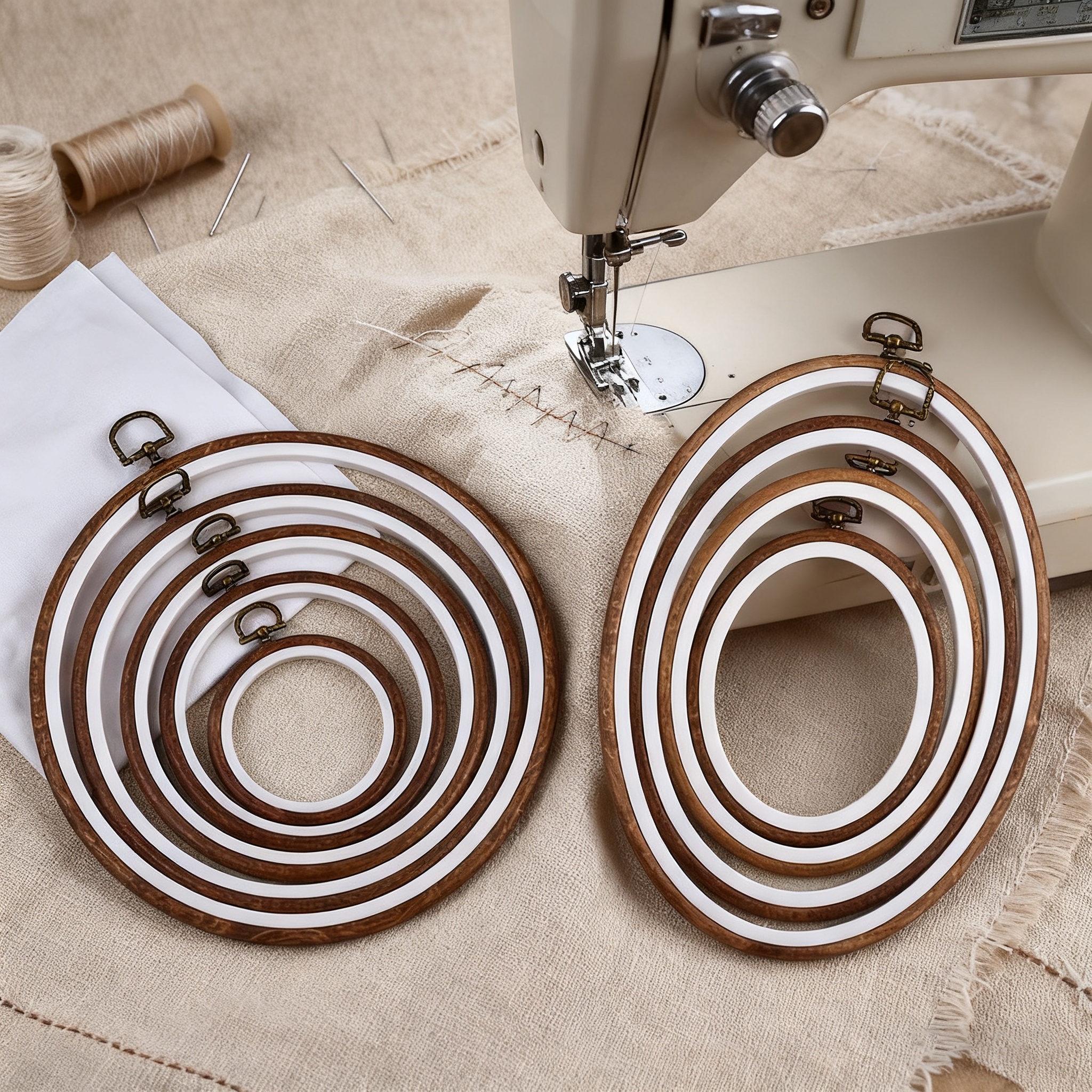 10PCS Sewing Tool Round Oval I – Embroidery Hoop Stand recenzja i cena