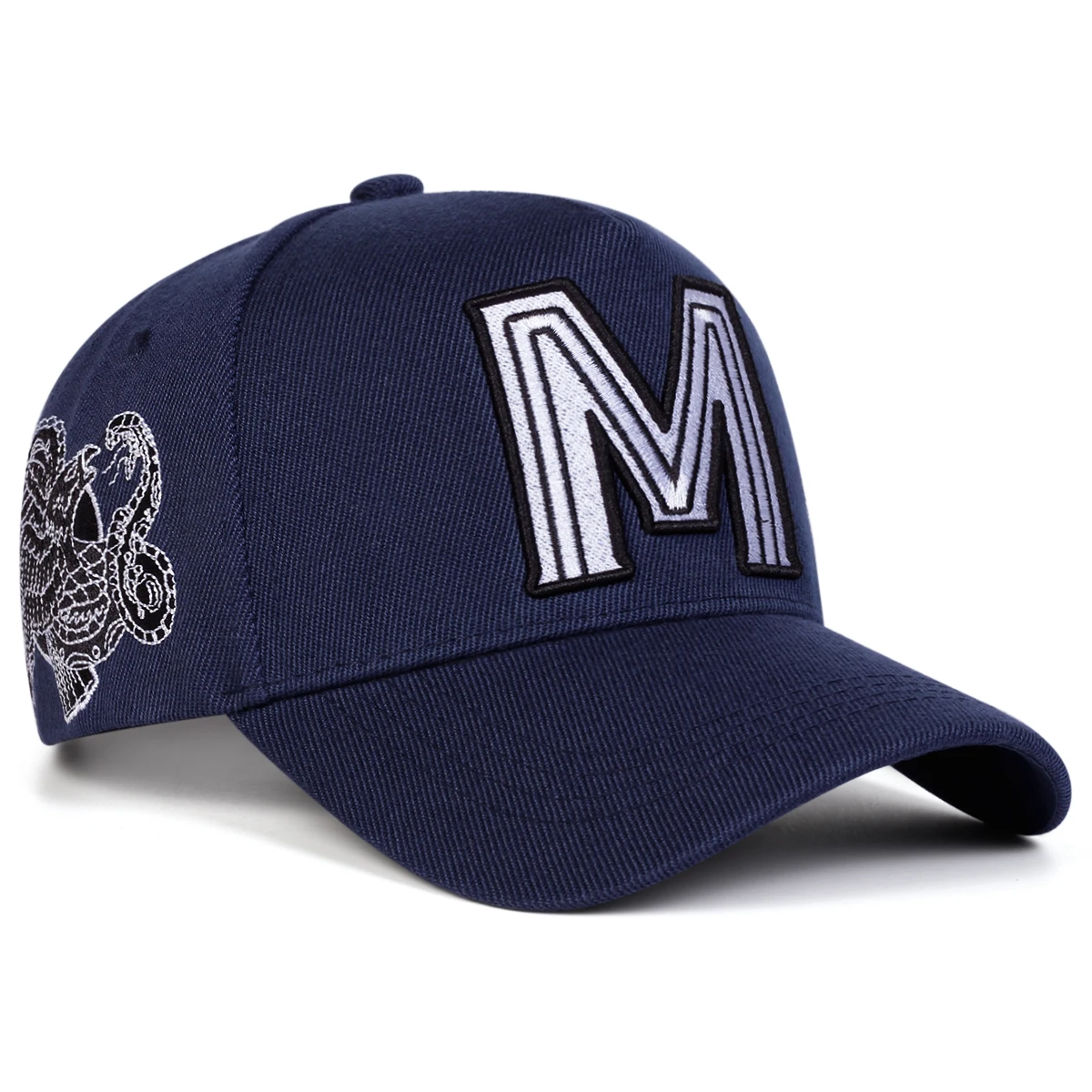Unisex M Letter Embroidery Bas – Embroidery Letter M recenzja i cena