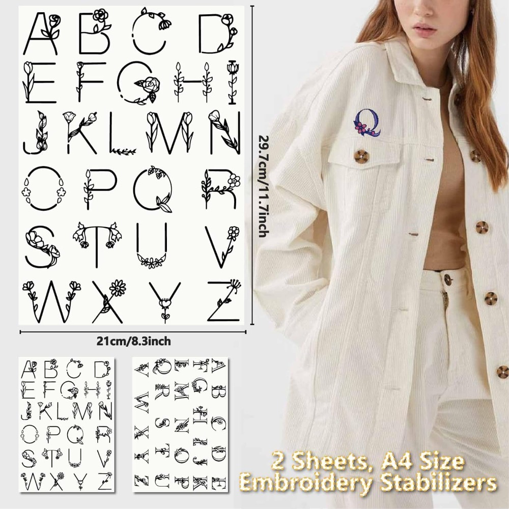 Letter A-Z Water Soluble Embro – Embroidery Paper recenzja i cena