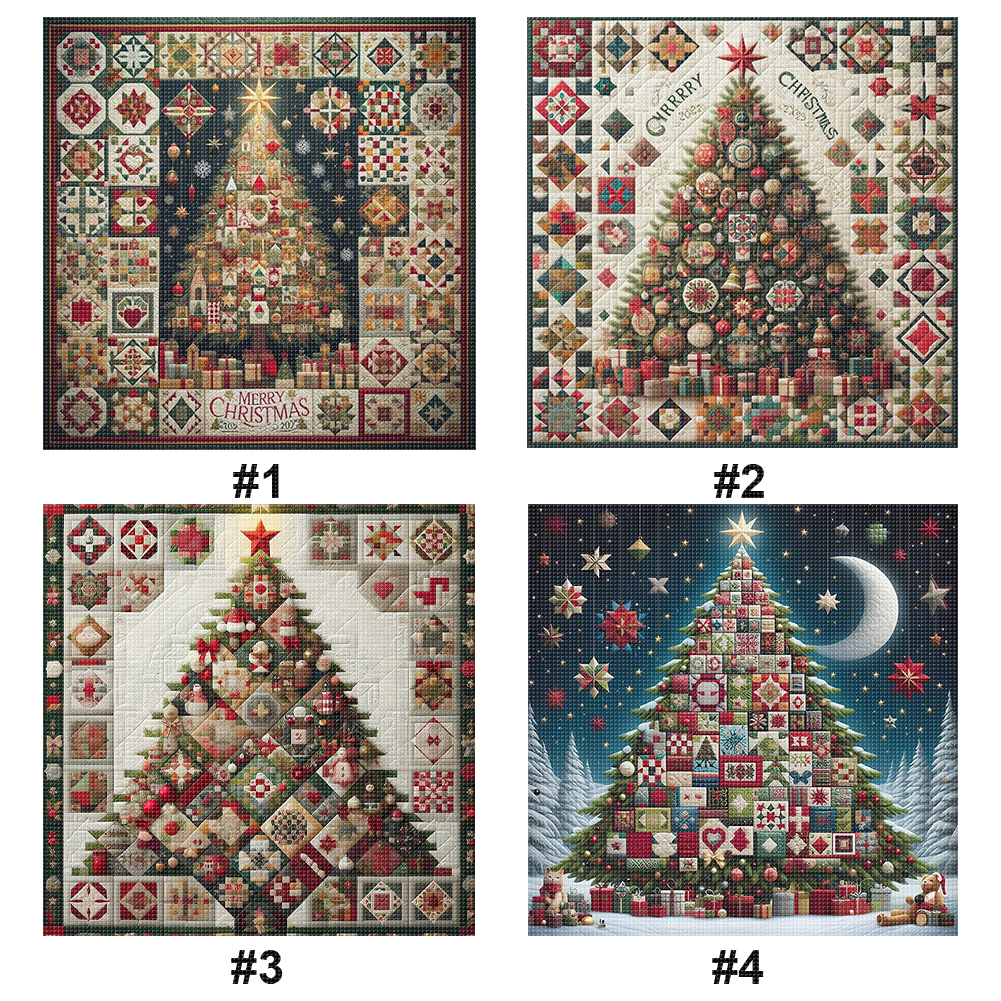 Full Embroidery Eco-cotton Thr – Embroidery Xmas Tree recenzja i cena