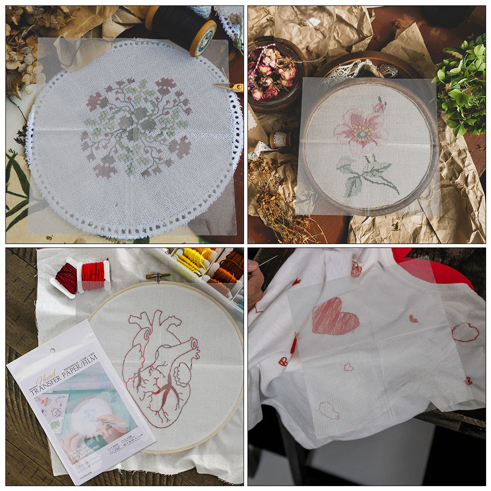 8Pcs DIY Water Soluble Embroid – Embroidery Paper recenzja i cena