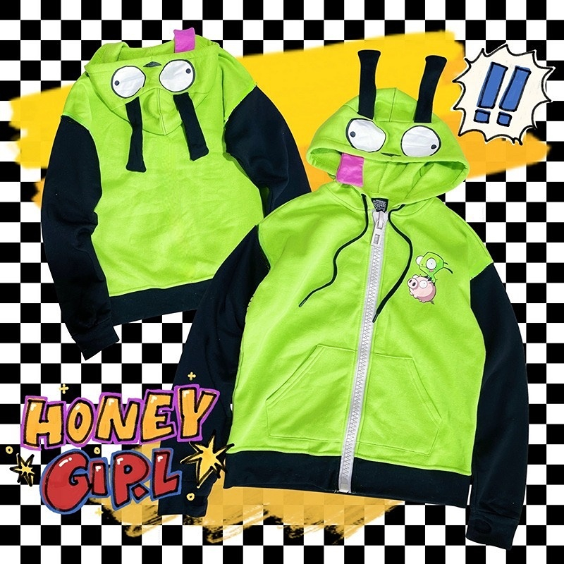 Anime Invader Cosplay Costume  – Embroidery Zip Up Hoodie recenzja i cena