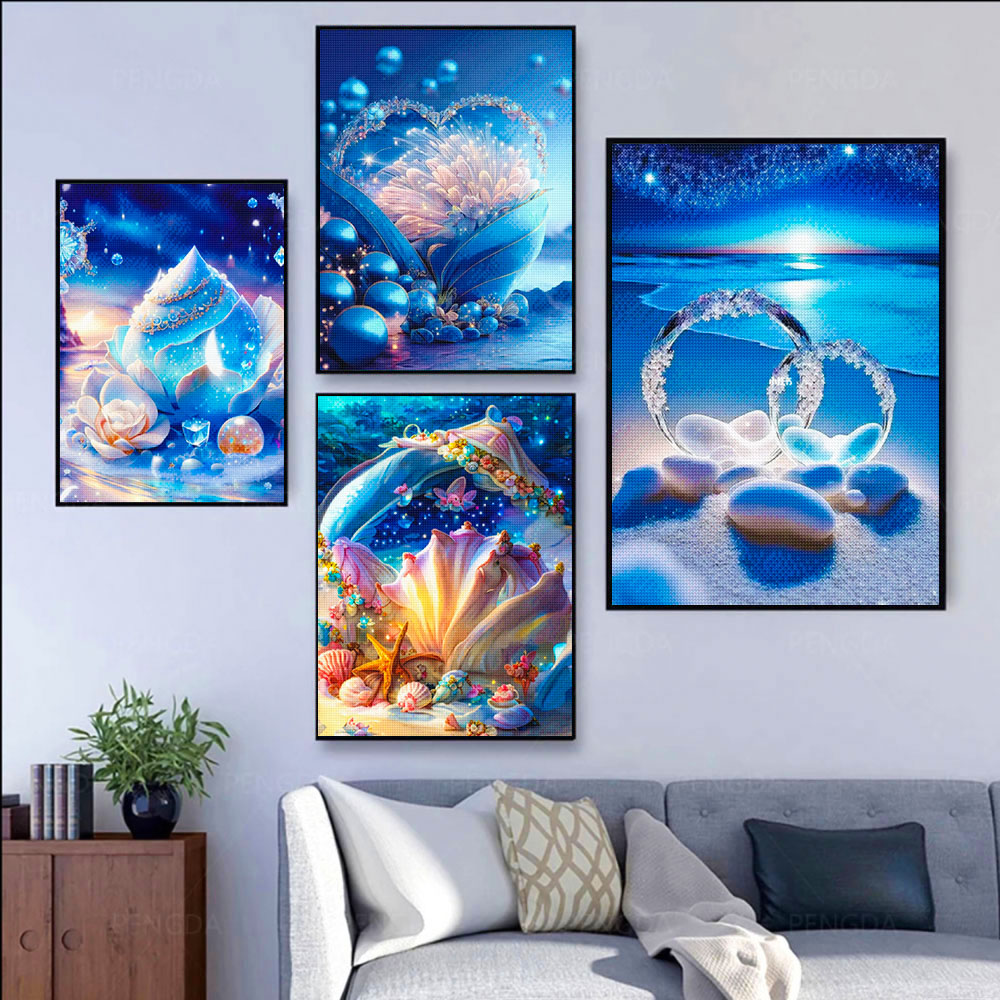 5D DIY Seaside Landscape Diamo – Embroidery Kit Set recenzja i cena