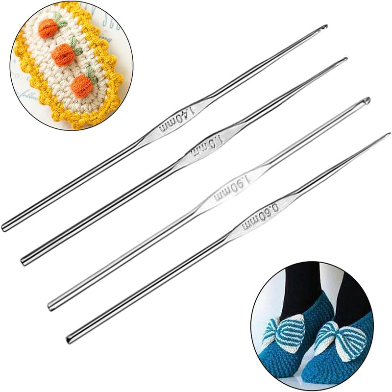 4 Pcs Stainless Steel Crochet  – Embroidery Needles recenzja i cena