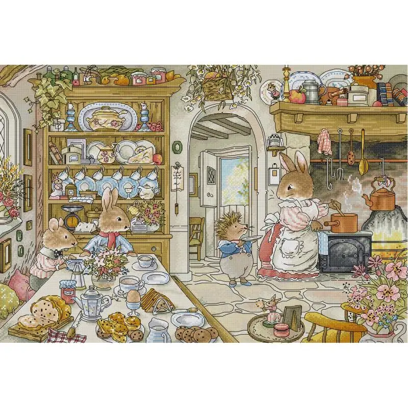 Rabbit's Kitchen Cartoon Anima – Embroidery Job recenzja i cena