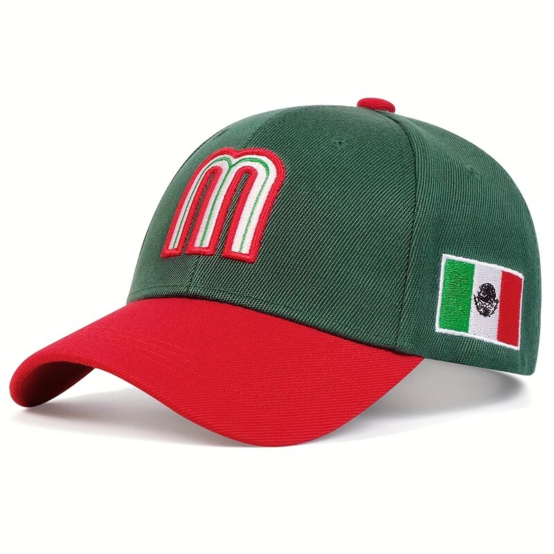 Unisex M Letter Embroidery Bas – Embroidery Letter M recenzja i cena