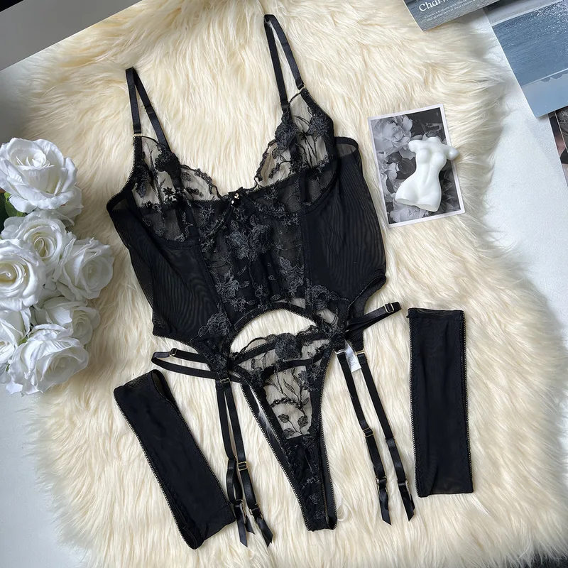 Lace Corset Sexy Sheer Mesh Br – Embroidery Studio recenzja i cena