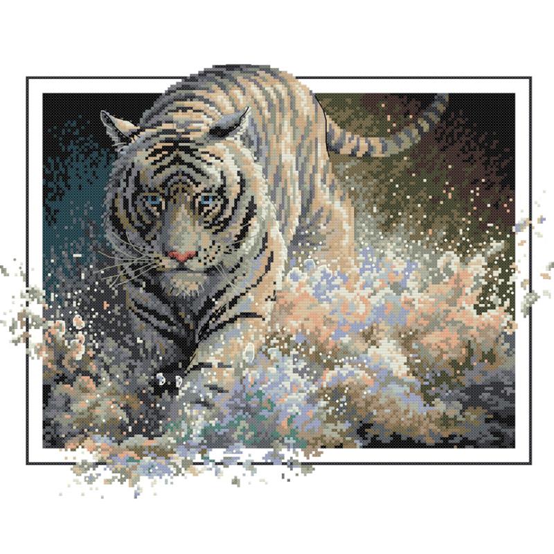 Tiger Series Animal Cross Stit – Embroidery Needles recenzja i cena