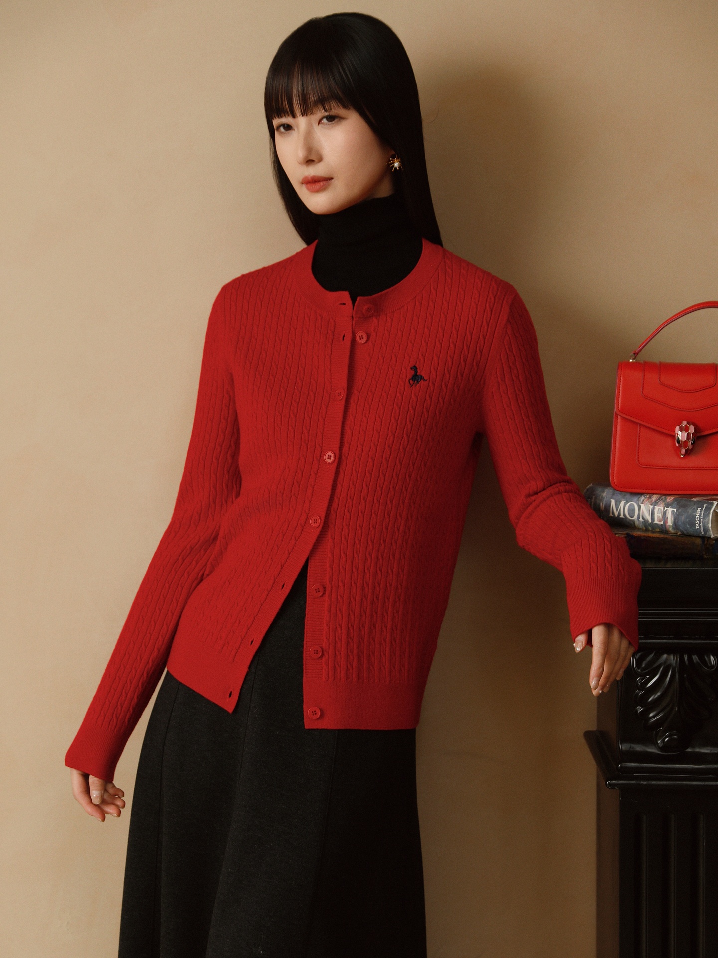 Soft Woolen Knitted Cardigan W – Embroidery Moisturizer recenzja i cena