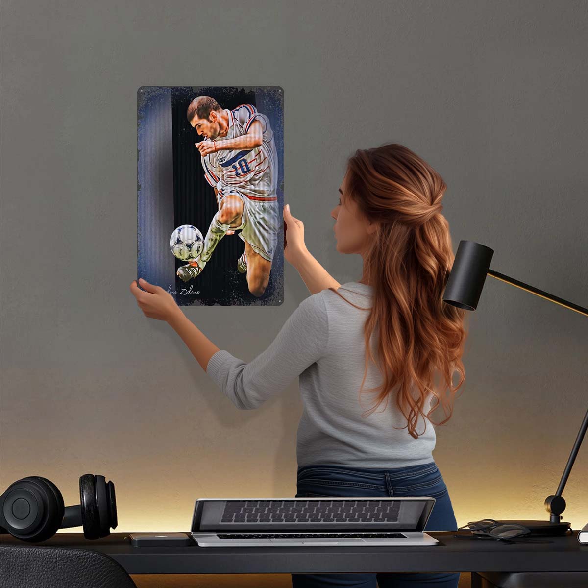 Zinedine Zidane Poster Footbal – Embroidery Studio recenzja i cena