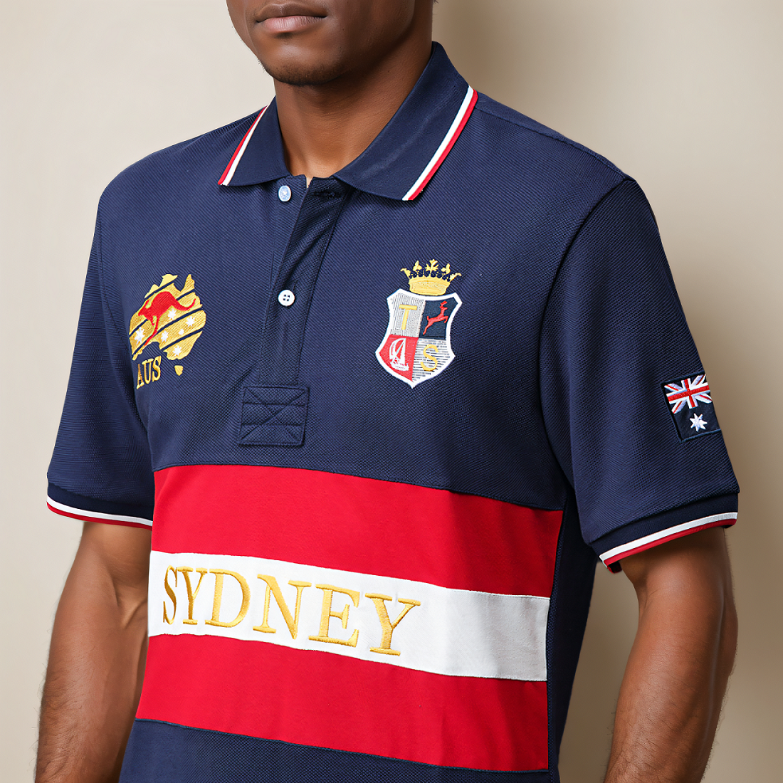 Men's polo shirt Australia Syd – Embroidery Australia recenzja i cena