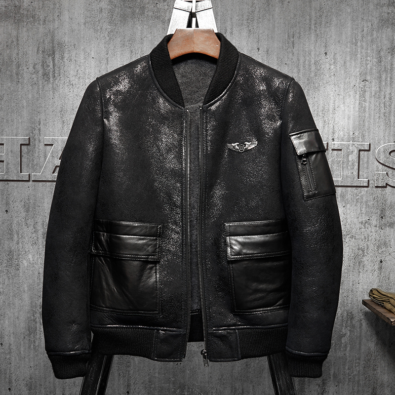 Denny&Dora Men's Shearling Coa – Embroidery Australia recenzja i cena