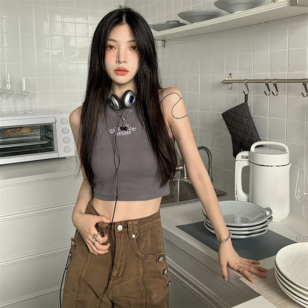 Simple Microelastic Sleeveless – Embroidery Letter M recenzja i cena