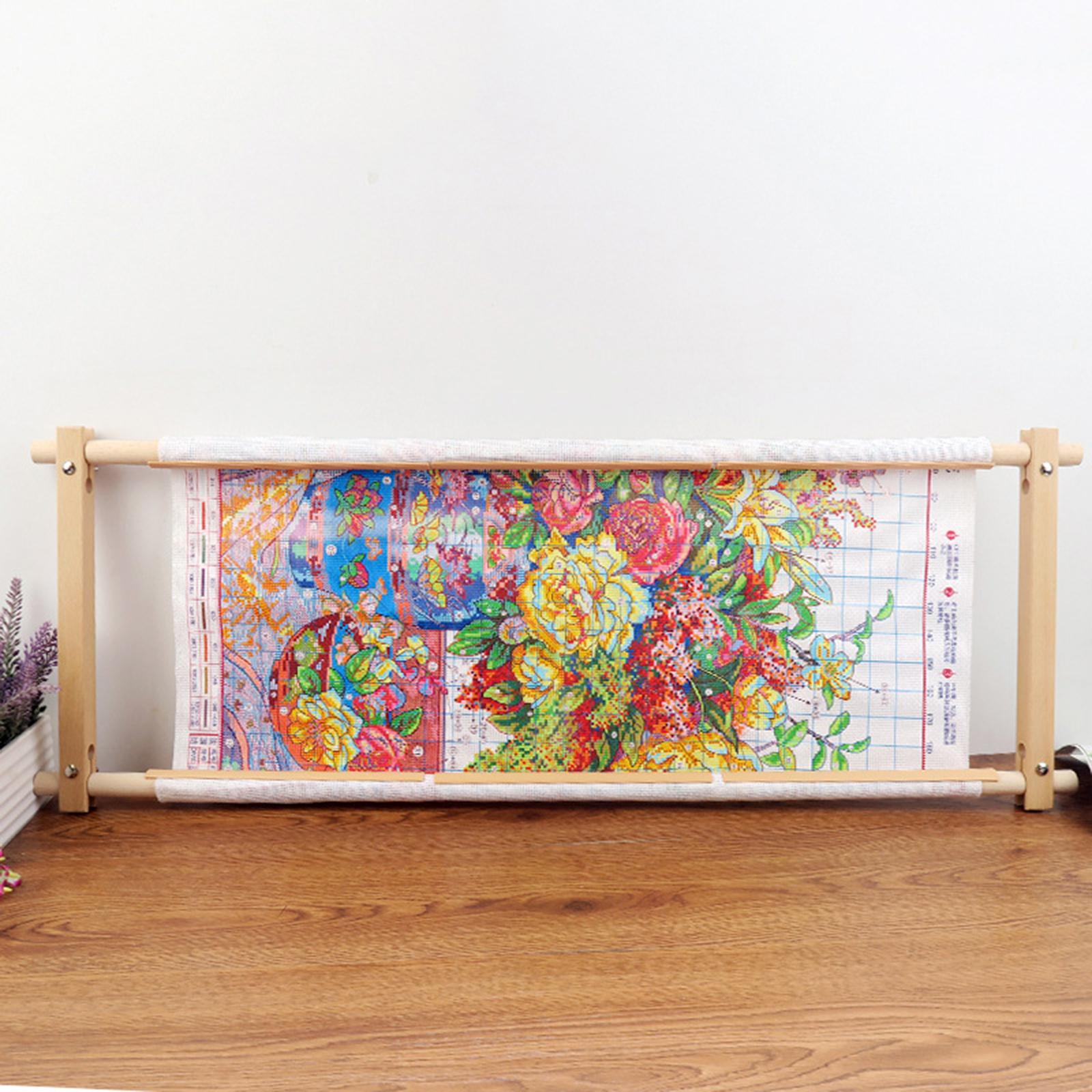 Beech Embroidery Scroll Frame  – Embroidery Hoop Stand recenzja i cena