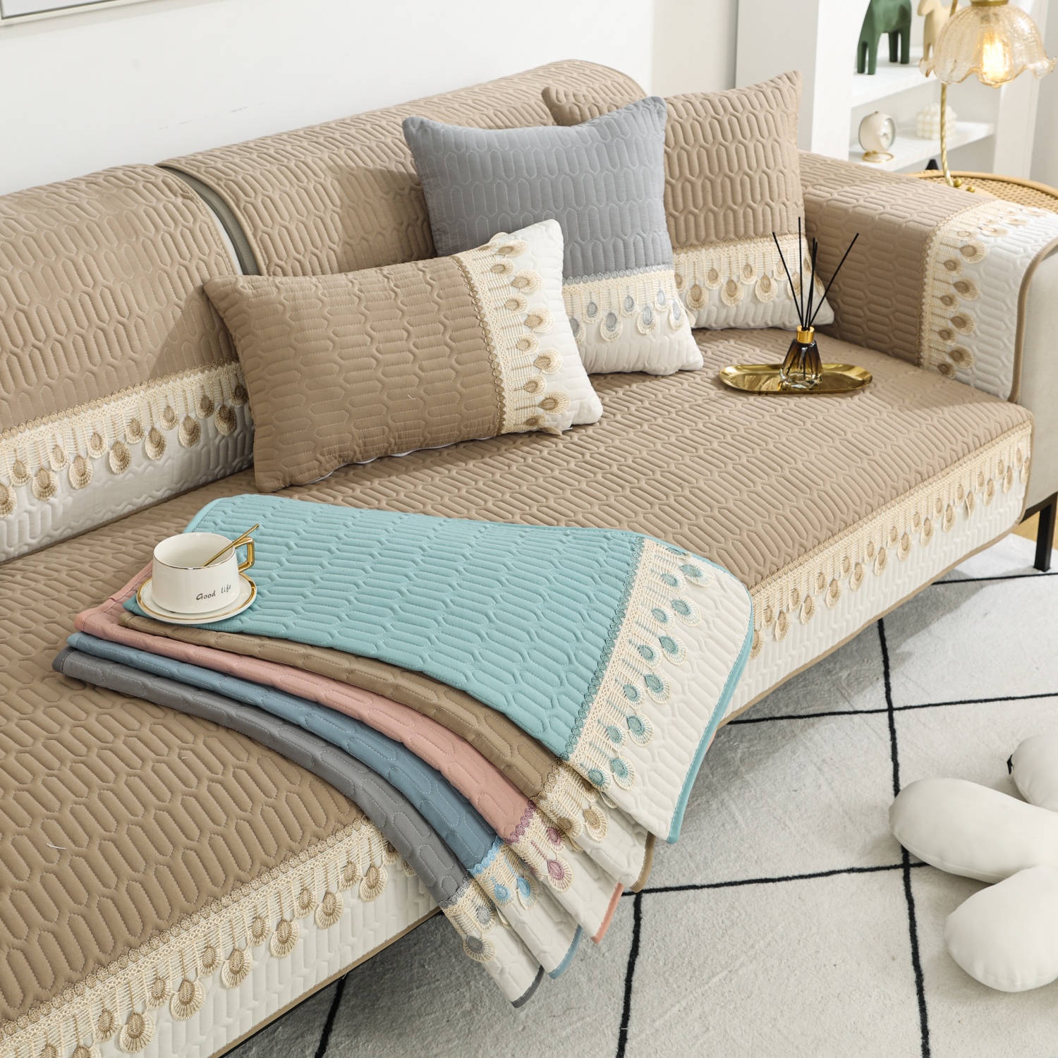 1pc Luxurious Feather Embroide – Embroidery Quilt Cover recenzja i cena