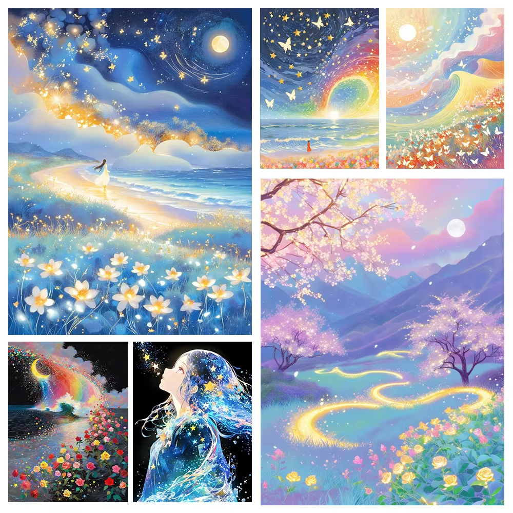 1PC frameless 5D DIY Anime Lan – Embroidery Kit Set recenzja i cena