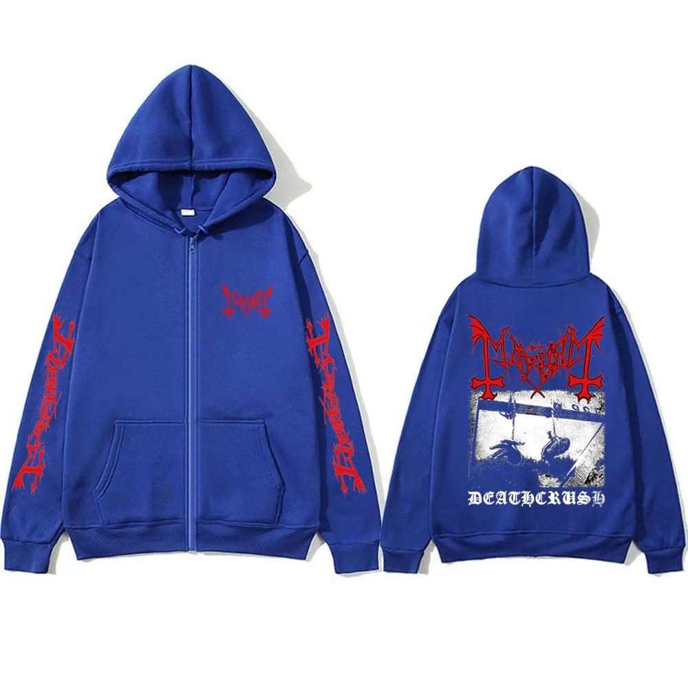 Mayhem Deathcrush Graphic Zipp – Embroidery Zip Up Hoodie recenzja i cena