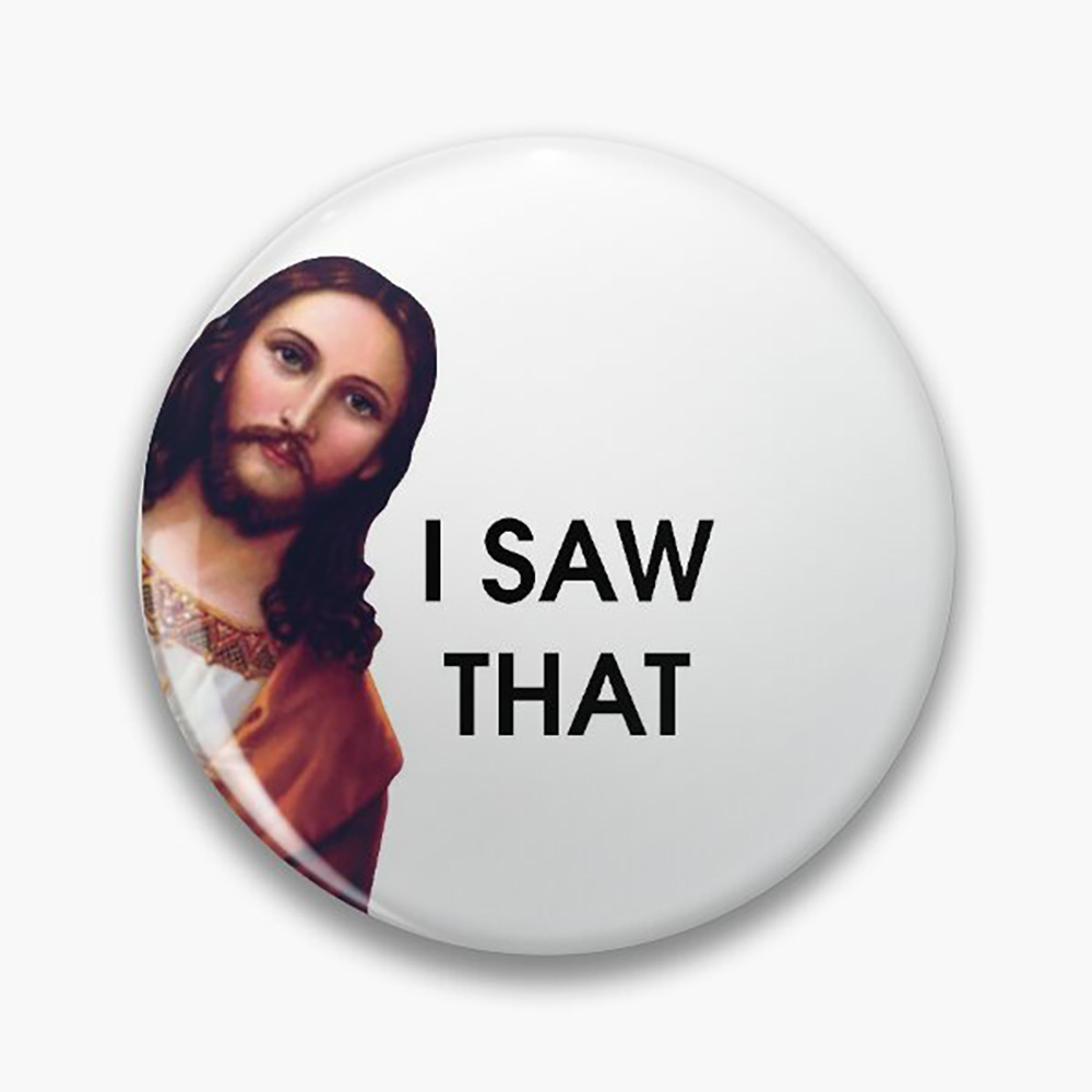 Jesus I Saw That Tinplate Pins – Embroidery Letter M recenzja i cena