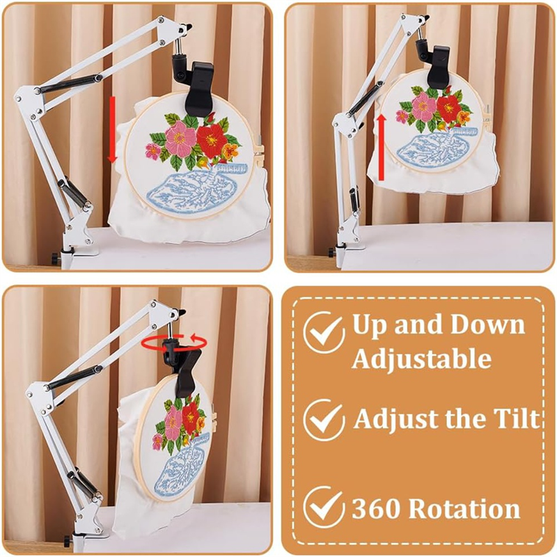 White Embroidery Stand Kit 8Mm – Embroidery Hoop Stand recenzja i cena