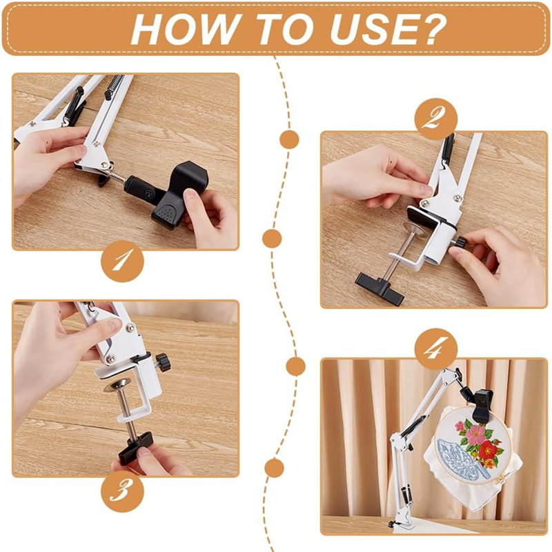 White Embroidery Stand Kit 8Mm – Embroidery Hoop Stand recenzja i cena