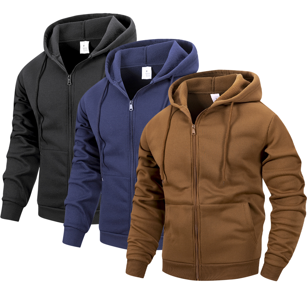 Men's Zip Hoodie Jacket Hooded – Embroidery Zip Up Hoodie recenzja i cena