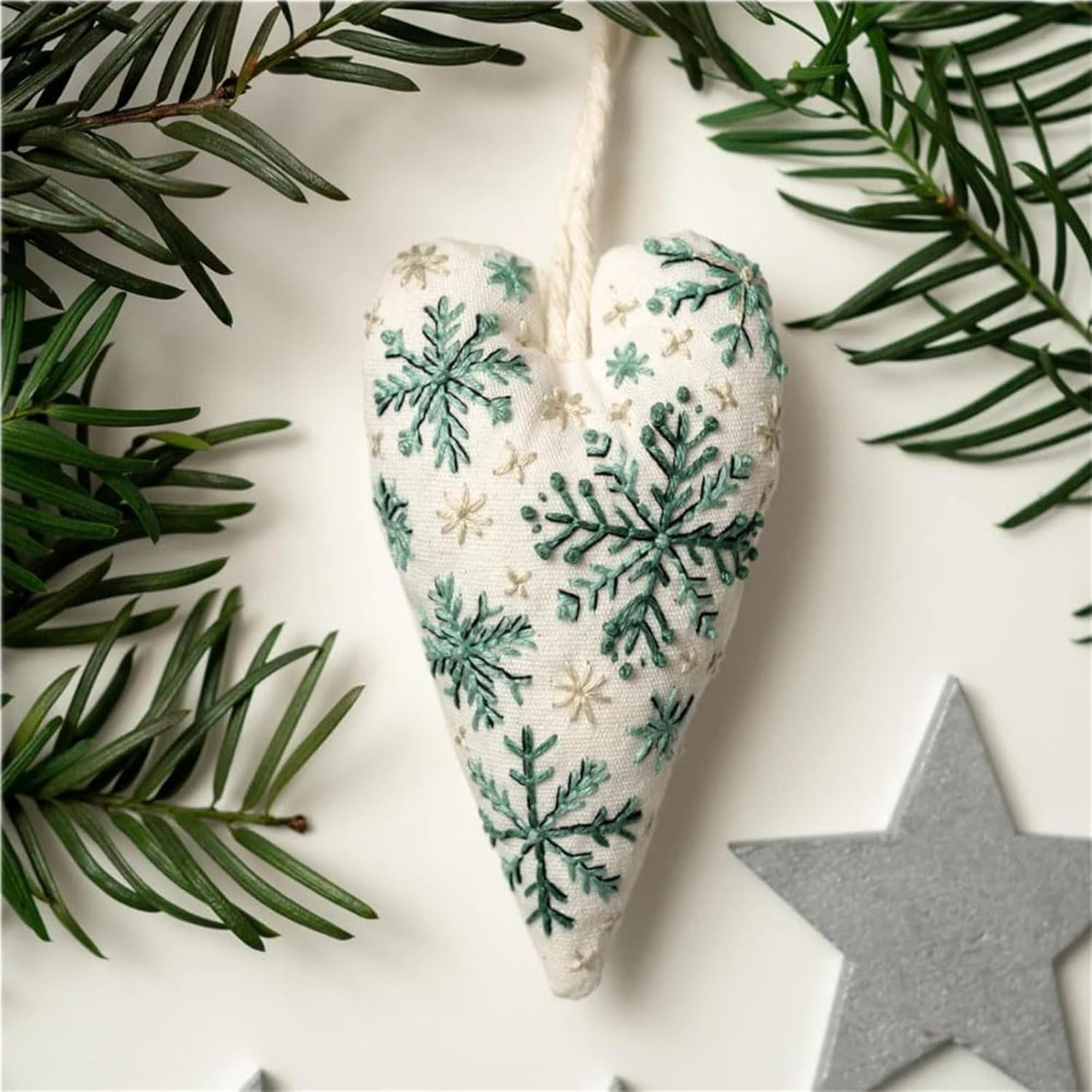 8Pcs Embroidery Christmas Orna – Embroidery Xmas Tree recenzja i cena