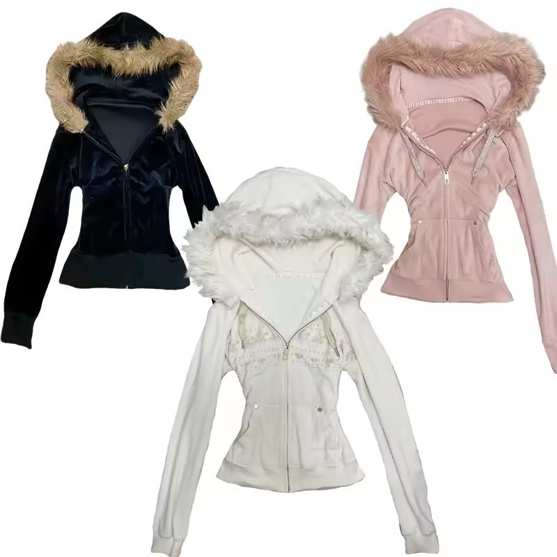 Hoodie Coat Women Punk Hooded  – Embroidery Zip Up Hoodie recenzja i cena