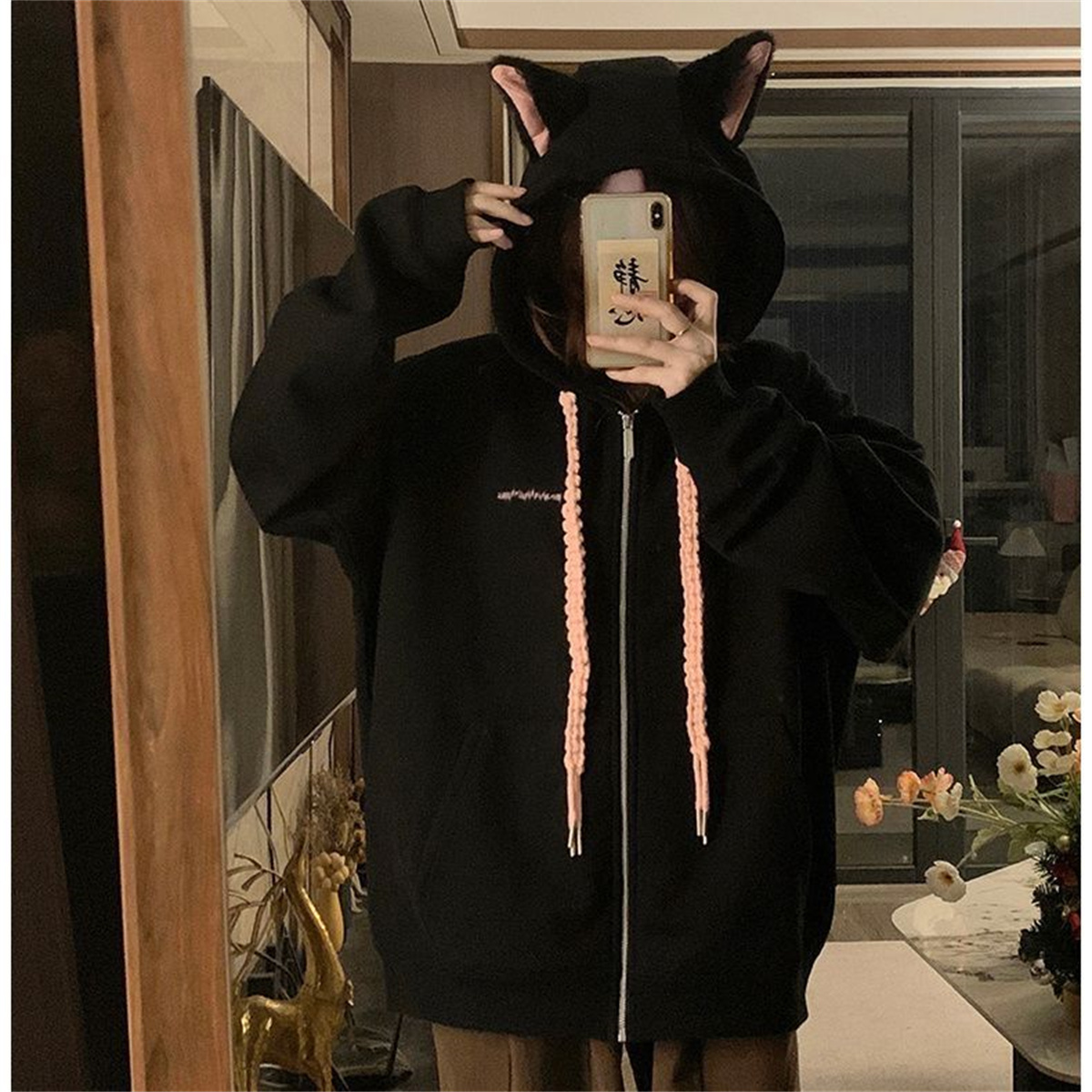 2025 Cute Girls Spring And Aut – Embroidery Zip Up Hoodie recenzja i cena