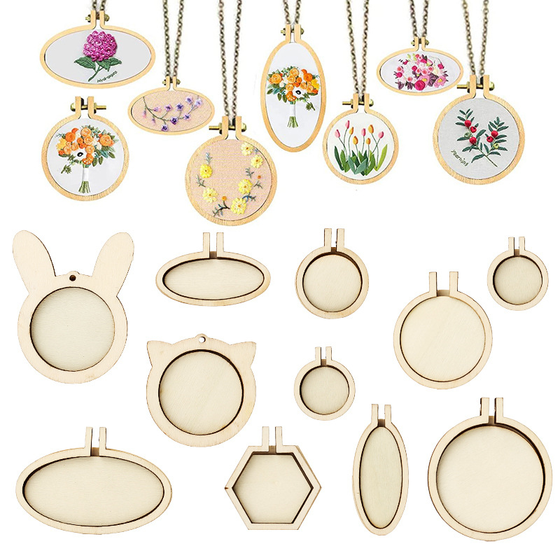 5pcs Mini Wood Embroidery Hoop – Embroidery Hoop Stand recenzja i cena