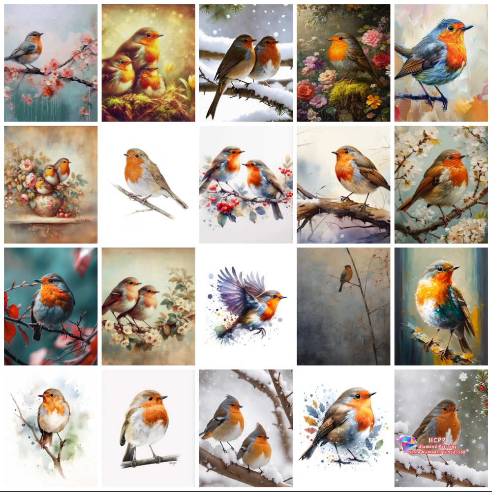 unframe Robin Bird Cute Robin  – Embroidery Kit Set recenzja i cena
